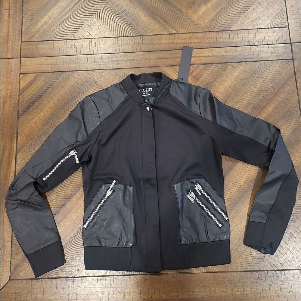 Kill City Bomber Jacket Small Black Fully Lined